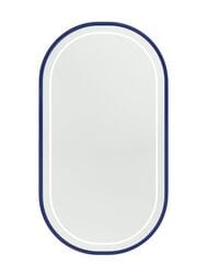 Зеркало Caprigo Контур 550х950х24 с подсветкой, овальное, синяя рама М-359S-029.000.00.20