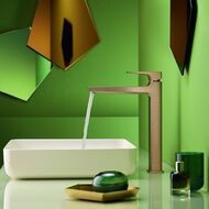 Смеситель Hansgrohe Metropol 32512140  для умывальника, с донным клапаном, 260мм, шлифов бронза