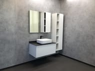 Зеркало-шкаф COMFORTY Милан-90 (880х800х160) подвесной, белый глянец, с подсветкой 00004137130