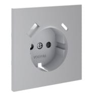 Накладка для розетки с/з и защитными шторками, с USB A+C Voltum S70 VLS001016, серый