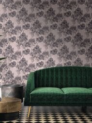 Обои виниловые на флизелине Fipar Italian Comfort (1.06x10.05) цветы, коричневые R24205 (рул)