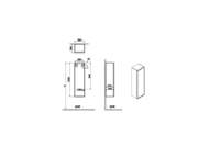 ����� ��������� Vitra Metropole Edge 300�350�1200��, 1 ��������� �����, ����: �������� ������ 67252