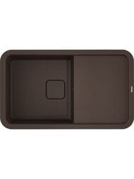 Мойка Omoikiri TASOGARE 86-DC (860х510210) врезная, артгранит, цвет темный шоколад 4993468