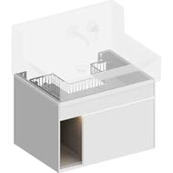Тумба под раковину KERAMA MARAZZI TECNOLOGICA Tecnologica M подвесная с ящиками, 615х460х415, белый LO.M.65\WHT