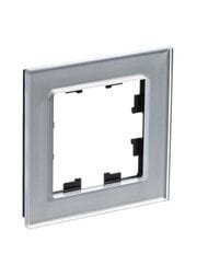 Рамка Systeme Electric ATLASDESIGN NATURE 1 пост, СТЕКЛО АЛЮМИНИЙ ATN320301
