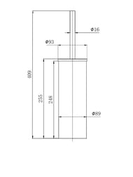 Ершик для унитаза Aquatek Вега AQ4011BGM напольный, оружейная сталь
