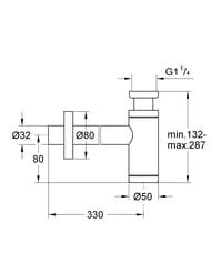 ����� ��� �������� GROHE 1 1/4" ����������, ��������� ������ 29509KF0