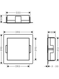 ����-���� Hansgrohe XtraStoris Minimalistic 56073800 300�300�100�� � �������� �����, ���� ��� �����