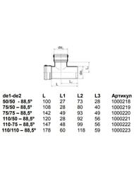 ������� Uponor Decibel ��������� 110�50�88,5� ��������������, ���������������, �����, 1000221