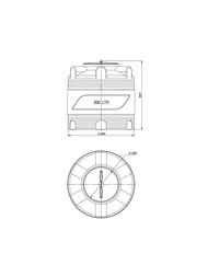 Емкость Polimer Group V-200 (691х660) 200л, цилиндрическая, вертикальная, синяя