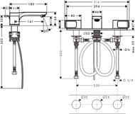 ��������� Axor Urquiola 11040 ��� ����������� ������������� �� 3 ���������, ������, ����� 141 ��