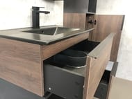 Тумба COMFORTY Франкфурт-75 (750х560х465) подвесная, с раков., дуб шоколадно-коричневый 00-00000889