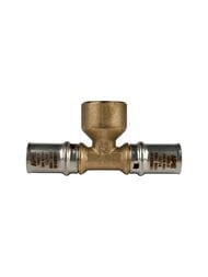 Тройник переходной STOUT 16x1/2"Вx16 для металлопластиковых труб прессовой SFP-0007-001216