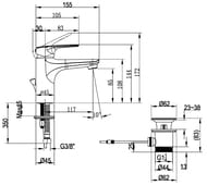 ��������� ��� ����������� Villeroy&Boch O.NOVO START ���� TVW10510111061
