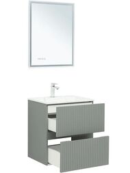 Тумба для раковины Aquanet Джейн 60 (600х455х637) подвесная, 2 ящика, цвет: мисти грин 335432