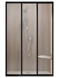 Душевая дверь RAVAK SUPERNOVA ASDP3-80 (770-810х1980) раздвижная, стекло, черный+Grape