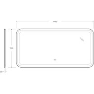������� Cezares STYLUS 140x70x3 ���������, ������, ��������, ������ CZR-SPC-STYLUS-1400-700-TCH-WARM