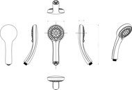 ������� ����� RAVAK 952.00 ������� 108��, 5 �������