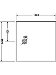 ������� ������ Duravit Sustano 1200�1200��, �����-����� ������� 720279650000000