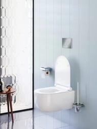 Унитаз подвесной Damixa Scandinavian Pure, безободковый, сиденье микролифт, белый DX36C1701SC