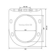 BERGES комплект инсталляция NOVUM клавиша L1 белая, унитаз Ventas, сиденье Ventas Slim SO 043310