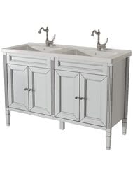 Тумба под раковину Caprigo Альбион Промо 120 grey 1210х864х465 двойная, 4 двери 33327-В077