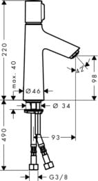 ��������� Hansgrohe Talis Select S 72043000 ��� ��������, ������������, ����