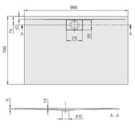 ������� ������ Villeroy & Boch Architectura UDA9070ARA215V-01 (900�700�15) �������., �����, �����