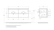 ����� ��� �������� BelBagno ETNA (1202�462�500) ���������, Rovere Moro ETNA-1200-4C-SO-2-RW