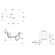 ���� ��������� Alice Unica 550�350�420 Aliglaze+, ��������� ��� ���������, ����� ���. 32250109SET