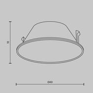 ������������ �����-���������� Maytoni Wise (����) Ring057-7-GF, ������
