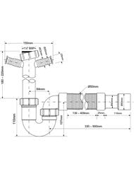 ����� P/S-�������� McAlpine (1 1/2"�40��) 2 �������� ��� ���.�������, ����� MRSK10-NW