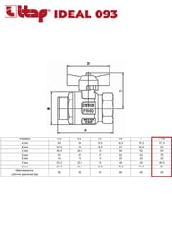 ���� ������� ITAP IDEAL 093 1.1/4" �� 30 PN �������, ��������������