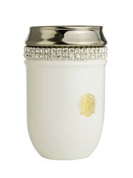 Migliore Dubai Стакан настольный, керамика, белый/декор платина, swarovski 28454
