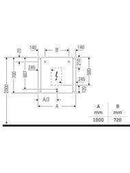������� Duravit Ketho.2 700�1000�33 � ���������� K27073000000000