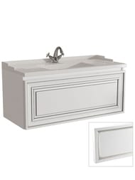 Тумба под раковину Caprigo Ponza-A 100 (1025х472х470) подвесная, цвет Bianco alluminio 13514-B016