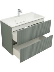 Тумба для раковины Aquanet Джейн 90 (900х455х637) подвесная, 2 ящика, цвет: мисти грин 335435