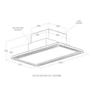 ������� ELICA Hilight-X NO MOTOR IX/A/100 LED, 1000�570�160��, ��� ������, ��, ����.����� PRF0163523