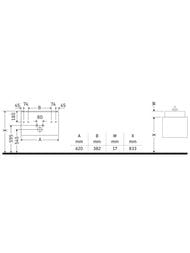 Тумба под раковину Duravit L-Cube 620х550х481 подвесная, 2 ящика, белый матовый LC624001818 — изображение 5