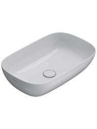 Раковина Globo T-EDGE (600х380х160) накладная, без отверстия под смеситель, белая B6R60BI