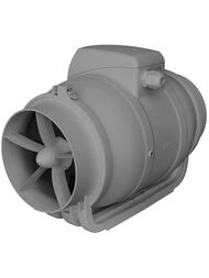 Вентилятор ERA PRO TYPHOON D125 канальный 355 м3/ч, 39 дБ, осевой, 2 скор., серый, TYPHOON 125 2SP
