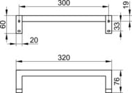 �������� Keuco Edition90 Square 320 ��, ���� 19107 010000