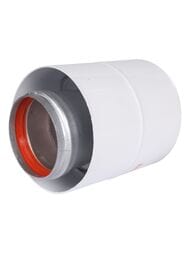 Начальный участок дымохода вертикальный коаксиальный Rommer 60/100 с хомутом,втулкой RCA-6010-21010