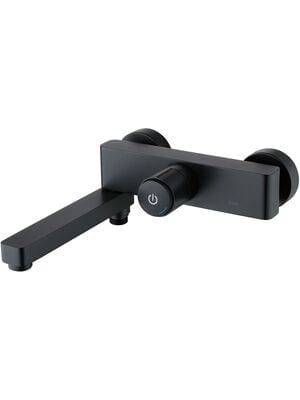 Смеситель Iddis SLIDE Push Control для ванны, кнопочное упр., складной излив, черный SLIBLBTi02WA