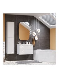 Шкаф AQUATON Сохо 1A258403AJ010 350x250x800 подвесной, 1 дверца, цвет: белый глянец