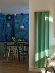 Радиатор стальной Empatiko Takt S1 однотруб 536х952х32 24 сек боков.подкл, 1482 Вт, Calm Green