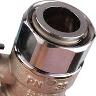 Кран шаровый STOUT 3/4"ВВ с накидной гайкой, прямой, бабочка, SVB-0009-000020