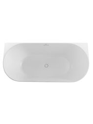 Ванна акриловая BelBagno BB412-1700-800-MATT 1700x790x580 пристенная, полукруглая, белый