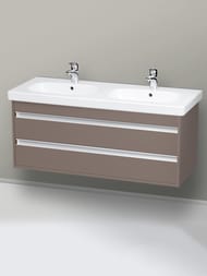 Тумба под умывальник Duravit Ketho 1150х480х455 подвесная, 2 ящика, базальт мат. KT664904343 — изображение 2