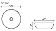 �������� ��������� Ceramicanova Element 420�420�130 �������, ��� ��������, ����: ����� CN5024